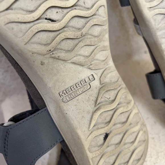 Merrell Womens Size 8 US Gray District 3 Strap Web Monument Sandals Shoes - Picture 8 of 10